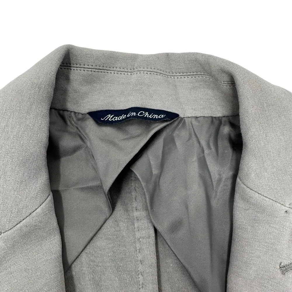 RED SAKS FIFTH AVENUE Mens Gray Sport Coat Blazer‎ Gray Cotton Spandex Small
